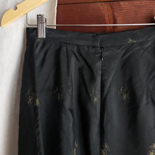 Load image into Gallery viewer, Black Embroidered Top & Skirt Set