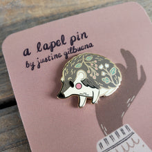 Load image into Gallery viewer, Hedgehog Enamel Pin