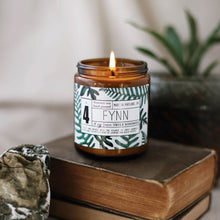 Load image into Gallery viewer, "Fynn" Birch, Oakmoss, and Fir 8oz. Soy Candle