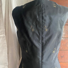 Load image into Gallery viewer, Black Embroidered Top & Skirt Set