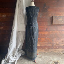 Load image into Gallery viewer, Black Embroidered Top & Skirt Set