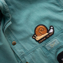 Load image into Gallery viewer, "Comin in Hot" Snail Iron-On Patch