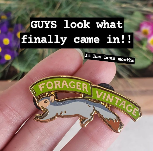 (03/31/2024) Our First Newsletter! 🐌🌱 New Forager-branded Pins, new products, and more!
