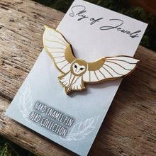 Load image into Gallery viewer, Barn Owl Enamel Pin
