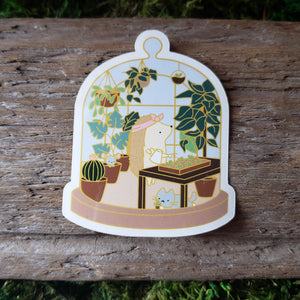 Plant Cloche Vinyl Sticker
