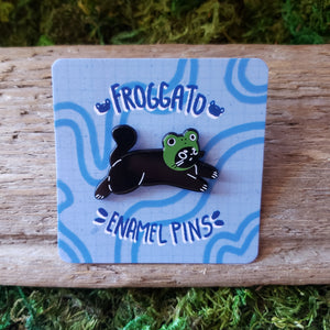 Froggo Cat Enamel Pin