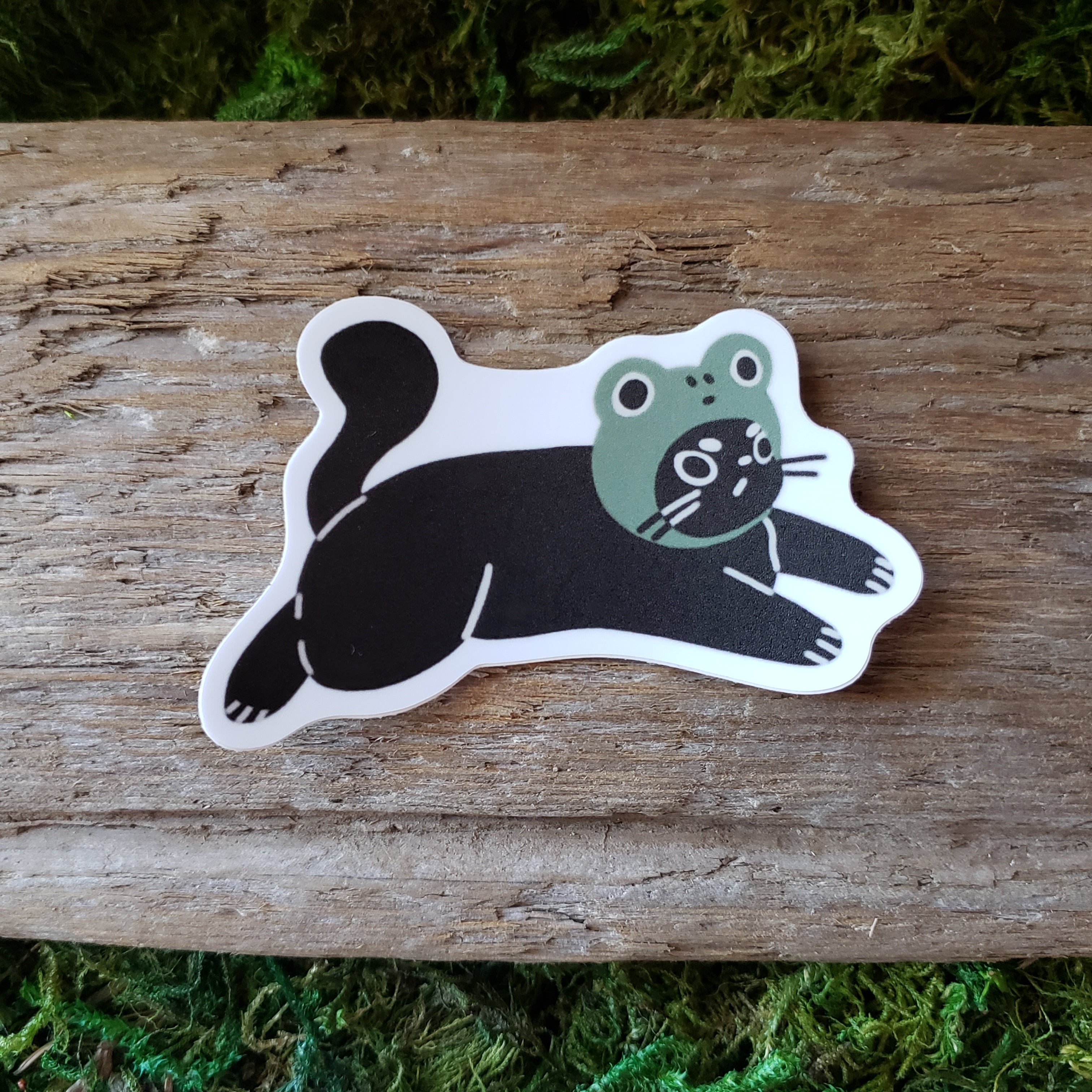 Frogato Frog Cat Sticker