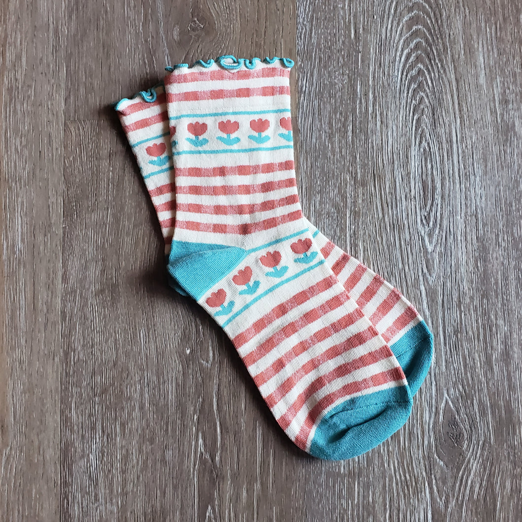 Striped Tulip Socks