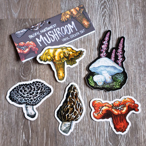 Mushroom Vinyl Sticker Set