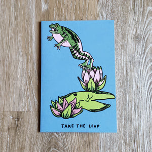 "Take The Leap" Greeting Card