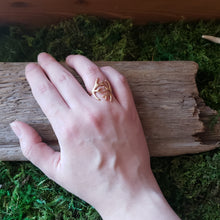 Load image into Gallery viewer, Bronze Adjustable Antler Ring
