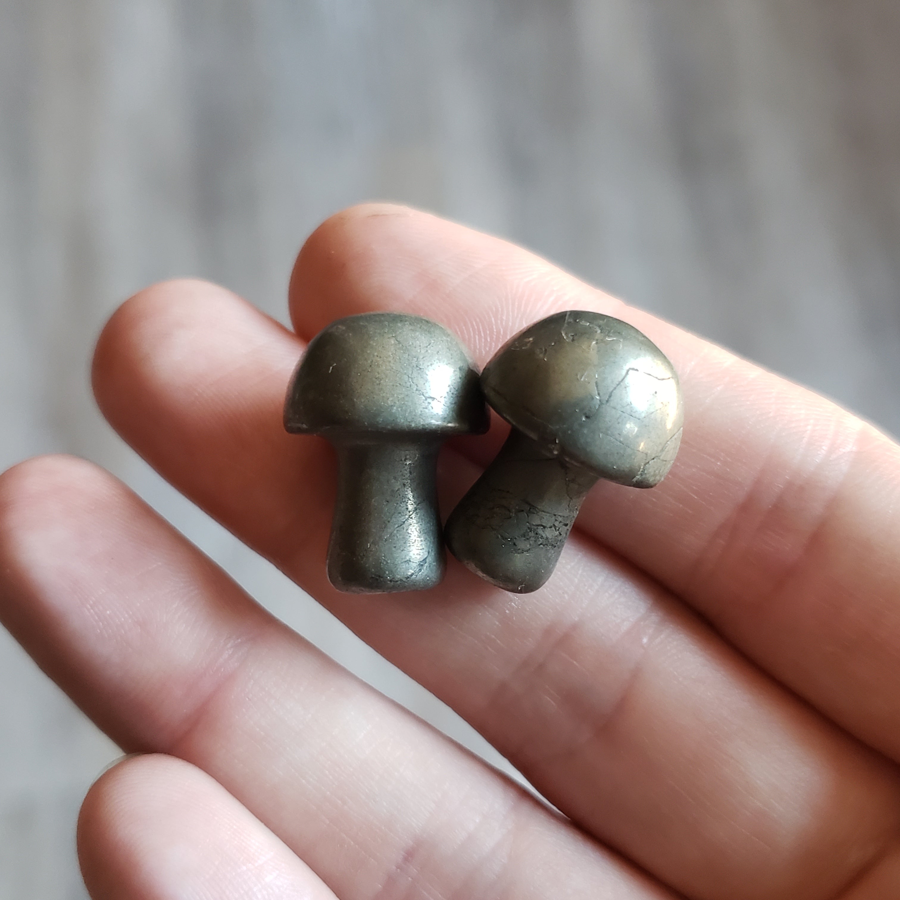 Tiny Polished Crystal Mushroom Pocket Stones