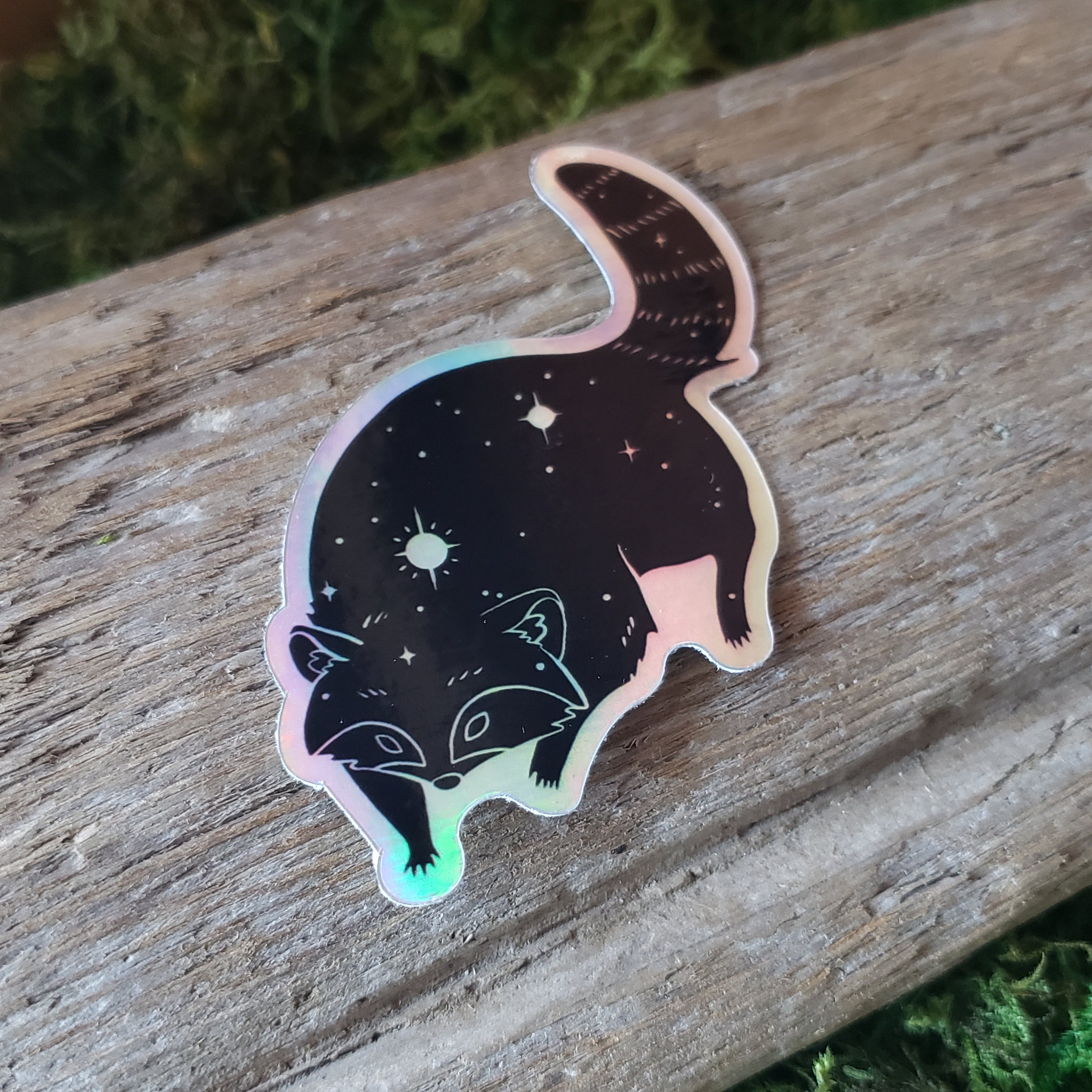 Procyon Raccoon Constellation Vinyl Sticker