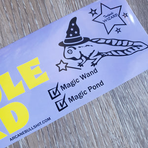 "Proud Of My Tadpole Wizard" Bumper Sticker
