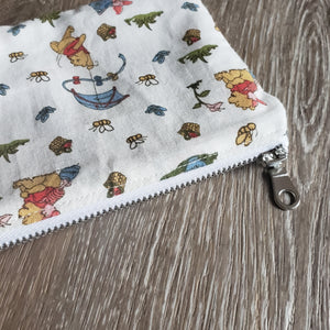 Vintage Fabric Zipper Pouch (Winnie-the-Pooh)