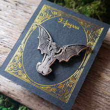 Load image into Gallery viewer, Winged Devil Woman Enamel Pin
