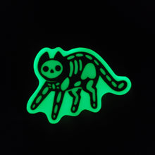 Load image into Gallery viewer, Glowing Skeleton Cat Sticker

