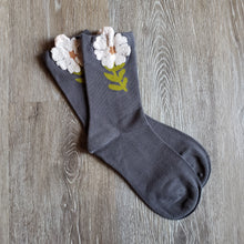 Load image into Gallery viewer, Soft Flower Cuff Socks
