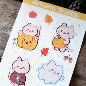 Autumn Cat Sticker Sheet
