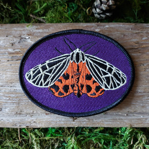 Tiger Moth Iron-On Patch