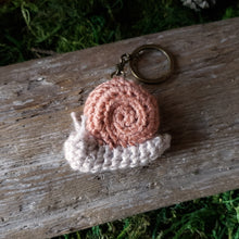 Load image into Gallery viewer, Crochet Snail Plush Keychain
