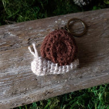 Load image into Gallery viewer, Crochet Snail Plush Keychain
