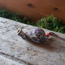 Load image into Gallery viewer, Ceramic Snail Whistle Necklace
