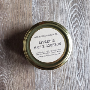 "Apples & Maple Bourbon" 3oz Soy Candle