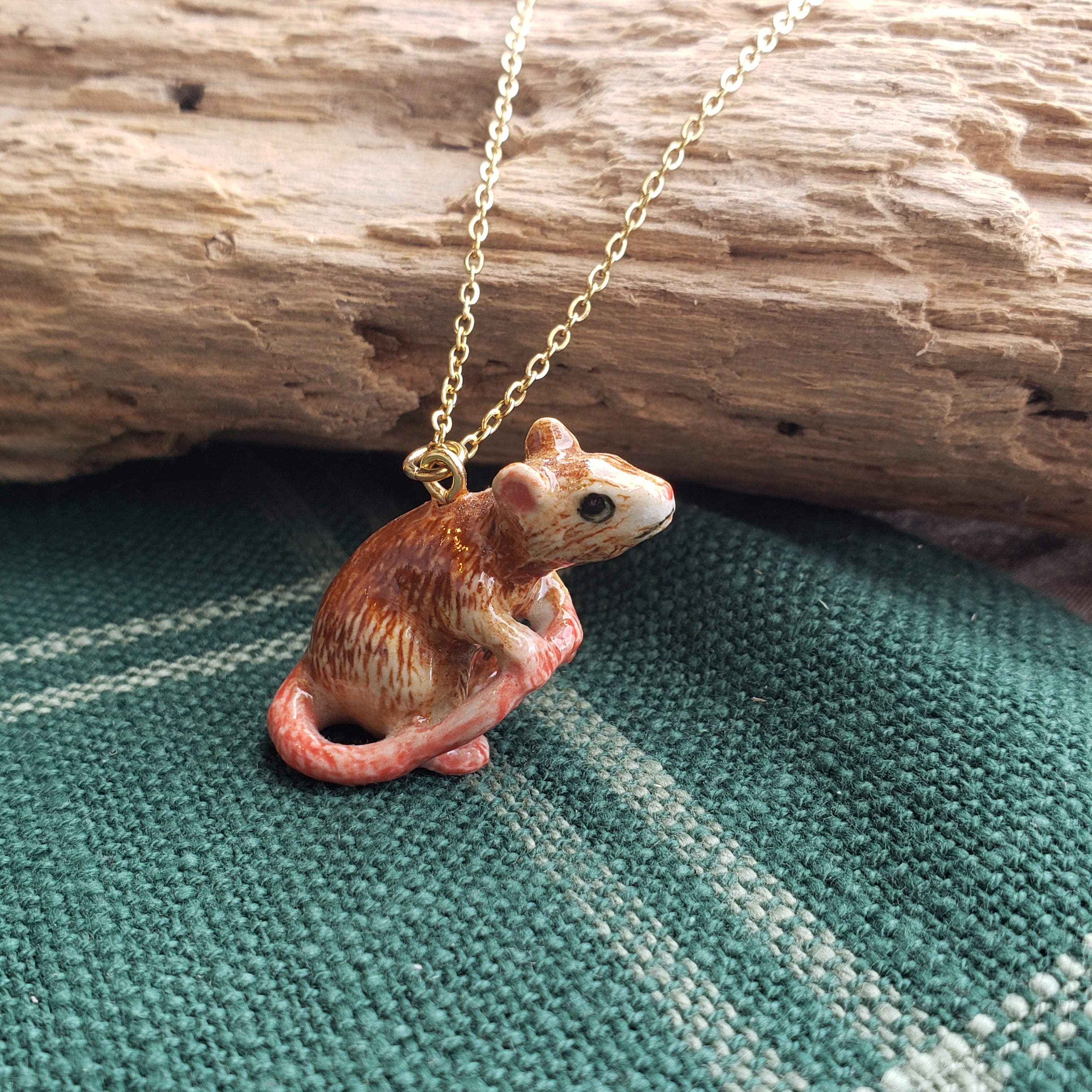 Porcelain Rat Pendant – Forager Vintage