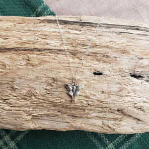 Sterling Silver Luna Moth Necklace
