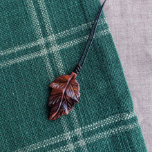 Load image into Gallery viewer, Carved Stone Leaf Pendant
