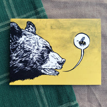 Load image into Gallery viewer, Bear &amp; Bee Greeting Card
