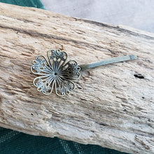 Load image into Gallery viewer, Tiny Brass Flower Hairpin
