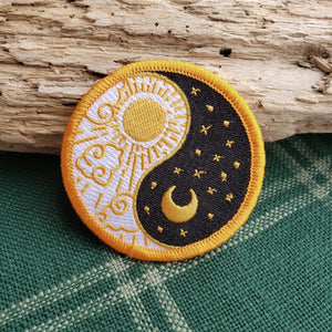 Night and Day Iron-on Patch