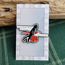 Load image into Gallery viewer, &quot;... But I&#39;m Gay&quot; Black Cat Enamel Pin
