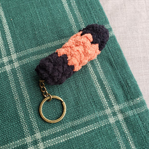 Crochet Woolly Bear Keychain