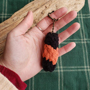 Crochet Woolly Bear Keychain