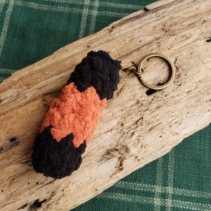 Crochet Woolly Bear Keychain