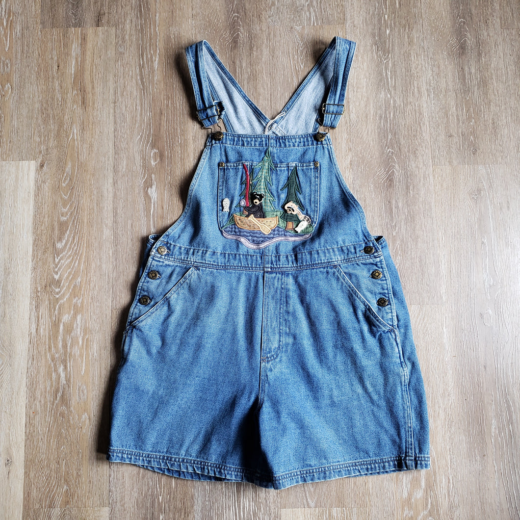 Denim Camping Shortalls (L)