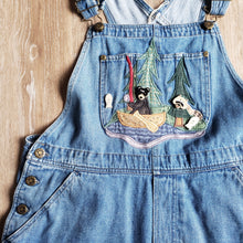 Load image into Gallery viewer, Denim Camping Shortalls (L)
