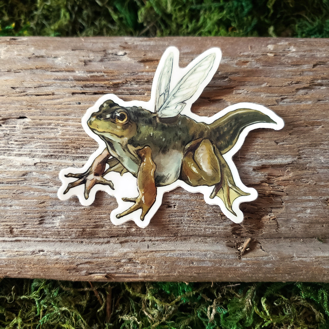 Fairy Froglet Vinyl Sticker