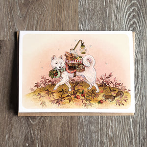 Picnic Shiba Greeting Card