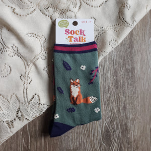 Woodland Fox Bamboo Socks