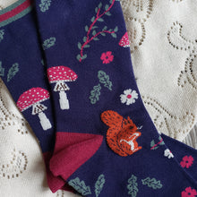 Load image into Gallery viewer, Woodland Squirrel Bamboo Socks
