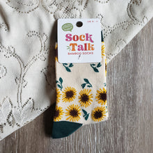 Load image into Gallery viewer, Sunflower Pattern Bamboo Socks
