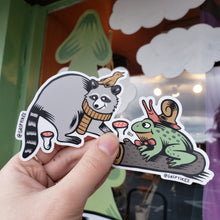 Load image into Gallery viewer, Raccoon &amp; Frog Mural Stickers
