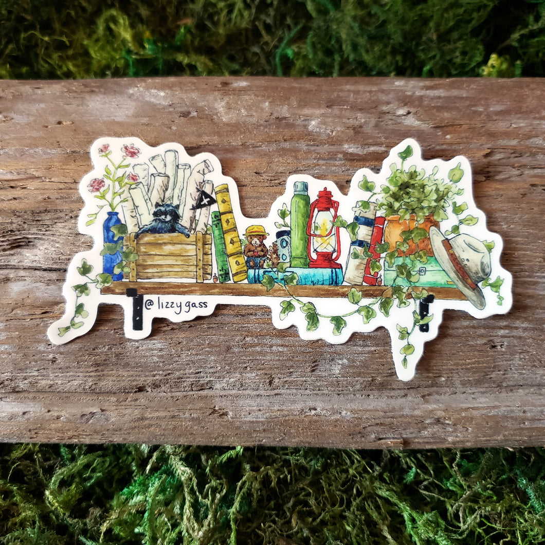 Park Ranger Bike Frame Sticker The Park Ranger's Shelf Vinyl Sticker – Forager Vintage