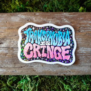 "Transphobia Is Cringe" Sticker