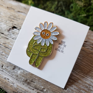 Flower Guy Enamel Pin