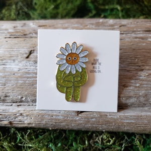 Flower Guy Enamel Pin